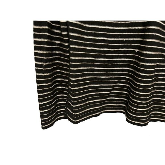 Armani Collezioni Top Sweater Black Silver Size Large - Picture 7 of 11